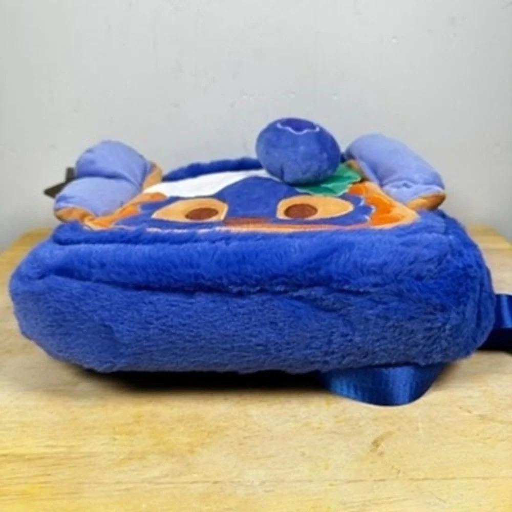 Disney Stitch Munchlings Plush Blueberry Loaf Mini Backpack Bag NWT Soft Kidcore